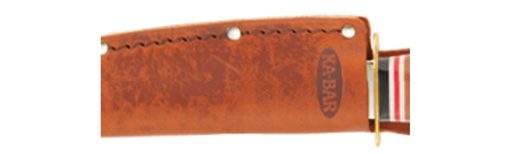 HUNTER, 8-1/8"-STACKED LEATHER HANDLE