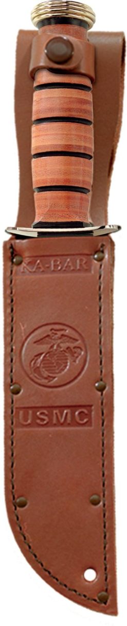 KA-BAR® Full-size Brown Leather USMC Sheath for 7
