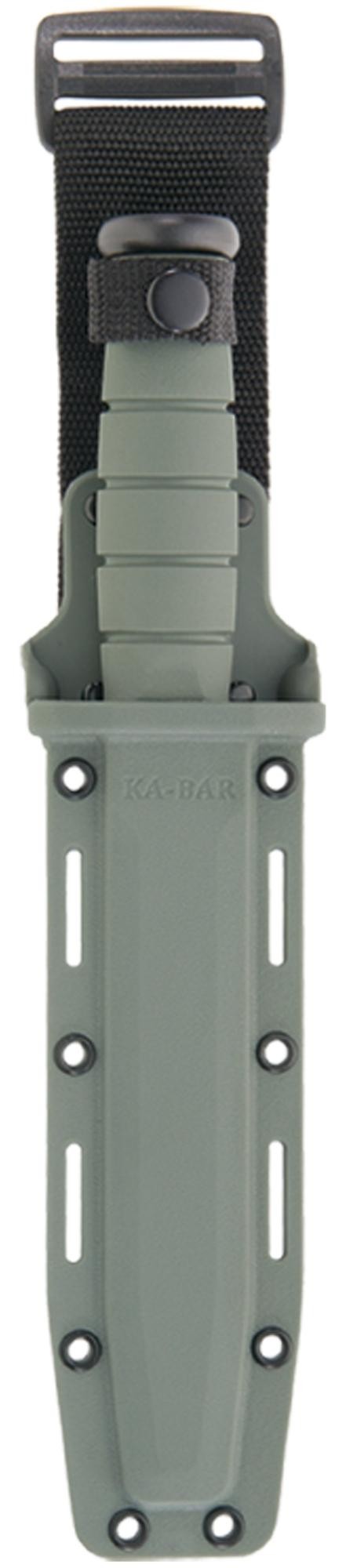 KA-BAR® Full Size with Foliage Green Handle & Hard Plastic Sheath (5011)