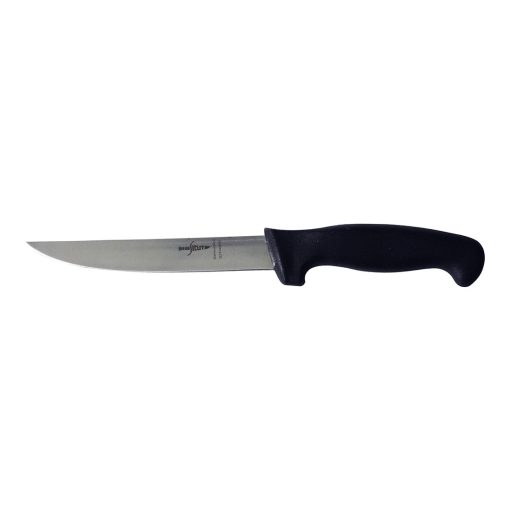 SICUT Wide Blade Boning Knife – 6″ Blade with Black Handle