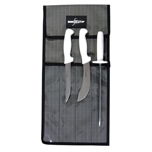 SICUT 4 Piece Standard Knife Package – White Handle