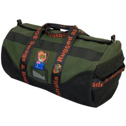AOS Australian Made Deluxe Green/Black Canvas Sports Bag – 3 Sizes - Small