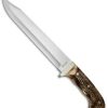 Uncle Henry Large Bowie Fixed Blade Knife Delrin Stag