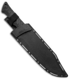 Schrod Bowie Fixed Blade Knife Black TPE (10.25