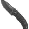 Schrade SCHF57 Full Tang Fixed Blade Knife Black G-10 (2.5" Black)