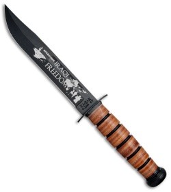 Ka-Bar Bowie USMC Operation Iraqi Freedom Fixed Blade Knife (7" Black) 9128