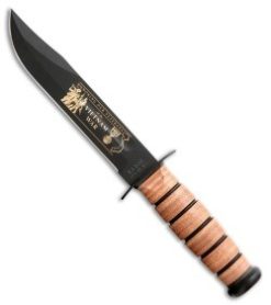 Ka-Bar Bowie US Navy Vietnam War Commemorative Fixed Blade Knife (7" Black) 9141