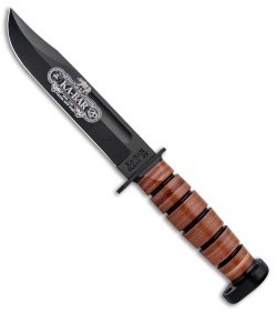 Ka-Bar 120TH Anniversary Dog's Head Fixed Blade Knife (7" Black) 9193