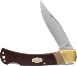 Old Timer 6OT Golden Bear Lockback Folding Knife w/Sheath