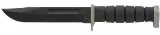 KA-BAR 1292 D2 Extreme Fixed Blade Knife 7" Black Plain Blade, Kraton G Handle, Kydex Sheath