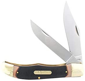 Old Timer 25OT Hunter 9.3in S.S. Traditional Folding Knife with 4in Clip Point Blade and Sawcut Handle