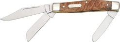 Old Timer 8OTW Senior 6.9in S.S. Traditional Folding Knife with 3in Clip Point Blade and Wood Handle