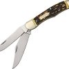 Uncle Henry 227UH Bowie Knife 5.25" Staglon