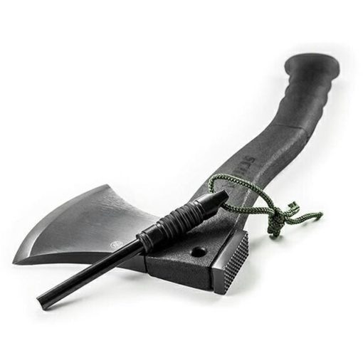Schrade SCAXE2 Survival Axe With Fire Starter & Molded Thermoplastic Belt Sheath