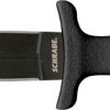 Schrade SCHF19 Small Boot Knife Spear Point Fixed Blade TPE Handle