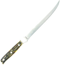 Uncle Henry  167UH   Steelhead Fillet Knife 7-1/4" Blade, Delrin Stag Handles