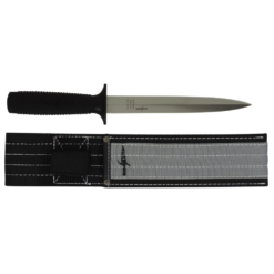 *SVA* SICUT 8″ Pig Sticking Knife Black Handle w/ Sheath