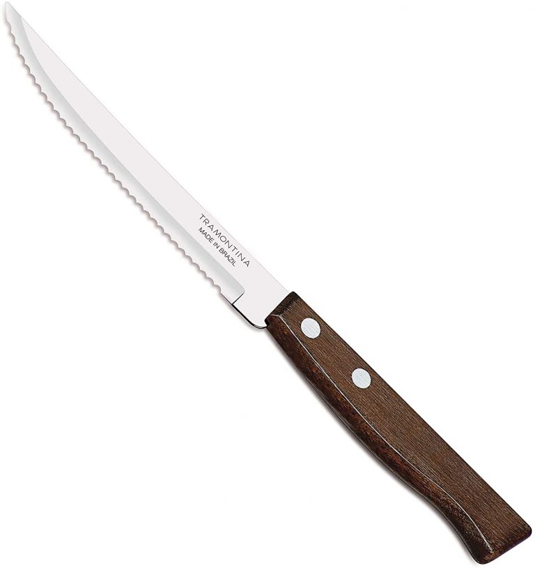 Tramontina Steak Knife Natural Wood Handle Aussie Outback Supplies