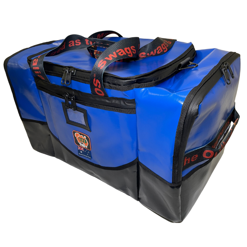 AOS Australian Made Deluxe Marine Gear Bag Small - Blue PVC