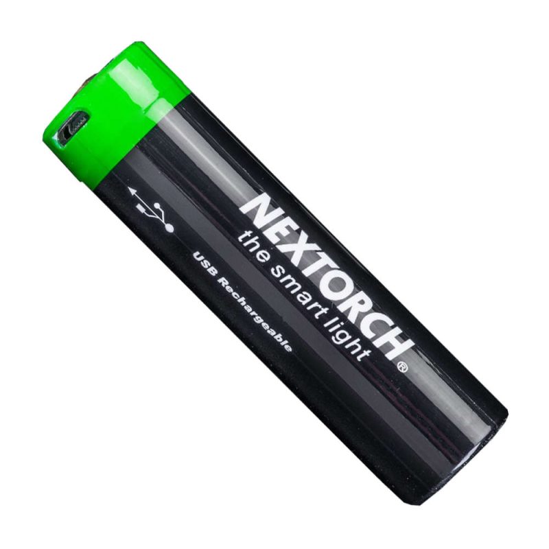 Nextorch 18650 Rechargeable Lithium Li Ion Battery 3400 Mah Direct Charge Usbc Nxbdc20030