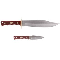 Alternative view of Old Timer Bowie Fixed Blade Combo – Sawcut POM Handle with Sheath, 7.5" Blade