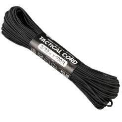 550 Paracord – 3/32" Tactical Cord, Black Nylon Paracord