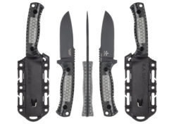 KA-BAR 7700 Les George Drop Point Fixed Blade Knife – Smoke Polycarbonate