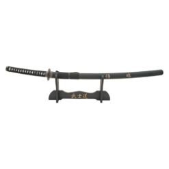 Samurai Sword with 26¼" Sharpened Stainless Steel Blade, Display Stand and Scabbard