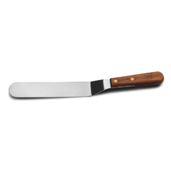Alternative view of CLEARANCE - Dexter Russell Traditional 10" Offset Spatula with Polished Rosewood Handle