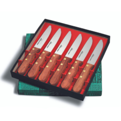 CLEARANCE - Dexter Russell Basics® 6‑Piece Jumbo Style Steak Knife Set – 6" High‑Carbon Steel Blades (31560 / P46005‑6P)