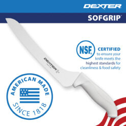 CLEARANCE - Dexter SG163-9SC 9" Offset Sandwich Bread Knife – SofGrip® Dexsteel® - Image 5
