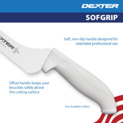 CLEARANCE - Dexter SG163-9SC 9" Offset Sandwich Bread Knife – SofGrip® Dexsteel® - Image 3