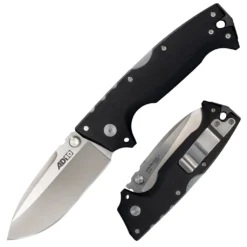 COLD STEEL AD-10 Folding Knife 4in S35VN Drop Point Blade with G10 Handle and Tri-Ad Lock Pocket Clip