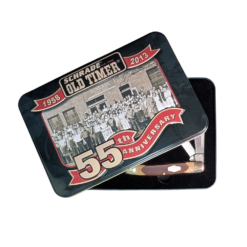 OLD TIMER 55th Anniversary Knife Gift Tin Set with 108OT Junior, 12OT Pal and 8OT Senior Folding Knives