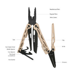 Alternative view of NexTool Camper Pliers CP10 Multi-Tool with 12 Functions, 5Cr15MoV Blade and Pouch
