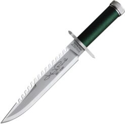 RAMBO First Blood Limited Edition Survival Knife 14in with Sawback Stainless Blade, Survival Kit and Compass