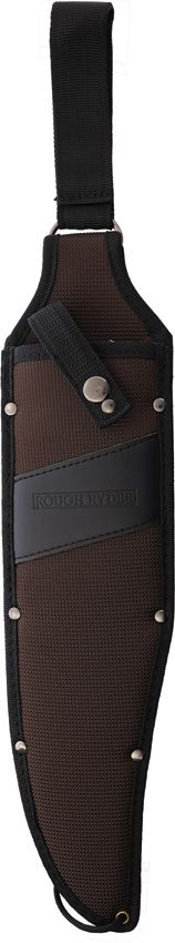 Alternative view of ROUGH RIDER Raiders Bowie Knife 13in Stainless Steel Blade with Wood Handle and Nylon Sheath