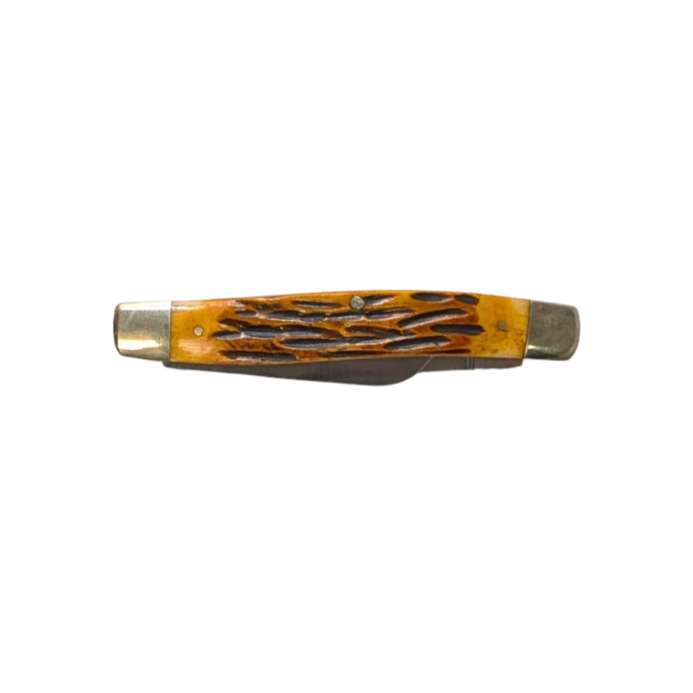 SICUT Traditional Stockman Folding Knife 3.75″ – Genuine Bone, Sawcut or Burlwood Handle - Image 4