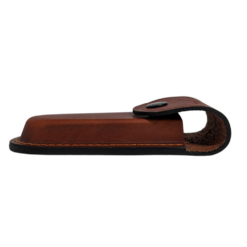 SICUT Brown Leather Belt Pouch Suit upto 5" Folding Knife