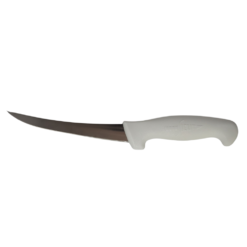 SICUT 6 " Curved Boning Knife White Handle V2