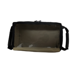 Alternative view of AOS Cargo Storage Bag Small Compact with Clear Top – Coyote Tan Canvas