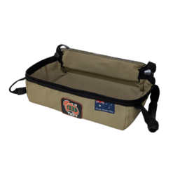 AOS Cargo Storage Bag Small Compact with Clear Top – Coyote Tan Canvas