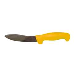 SICUT Sheep Skinning Knife 5 ¼″ Premium German Steel Blade and Yellow Handle