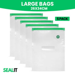 Seal IT Large Reusable Vacuum Sealer Bag 5 Pack