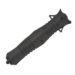 Schrade Beta Class Infiltrate Flipper Folding Knife – 3.75" D2 Single Edge Blade, Black Micarta Handle - Image 3