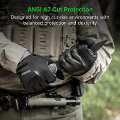 NEXTORCH Edge Guard Cut-Resistant Tactical Gloves – ANSI A7 / EN388 Level F, Full Touchscreen - Image 4