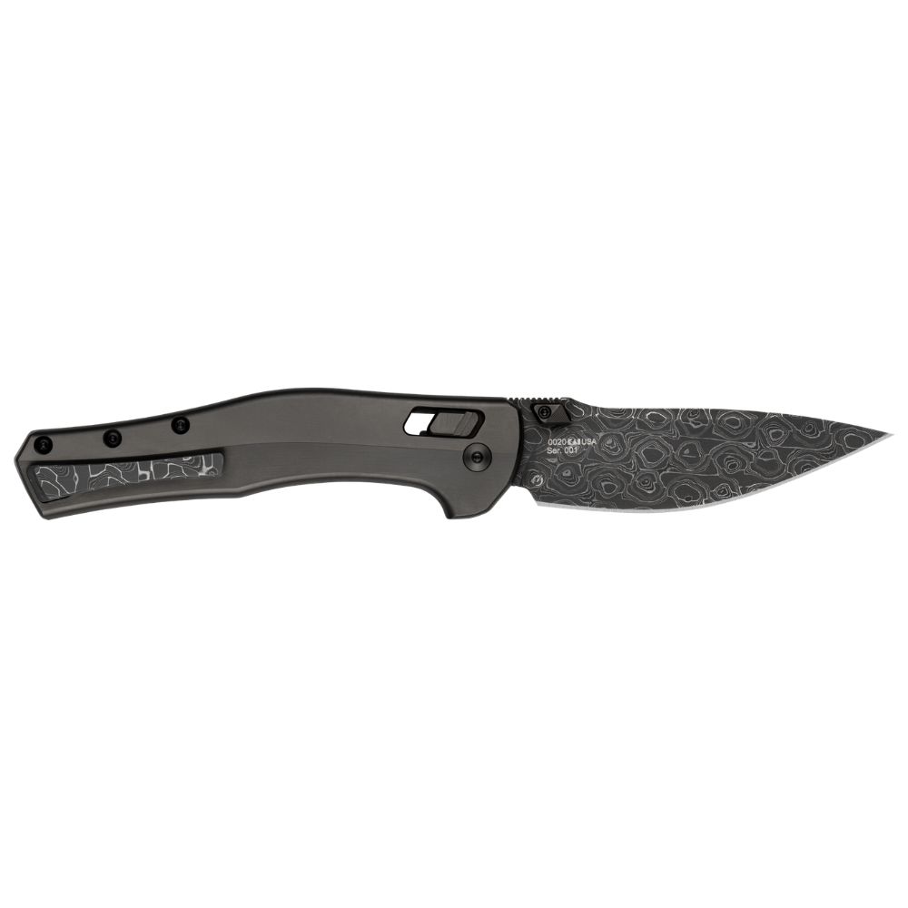 ZT 0020 Limited Edition Vegas Forge Damascus Manual Pocketknife – Titanium Handle, DuraLock - Image 4