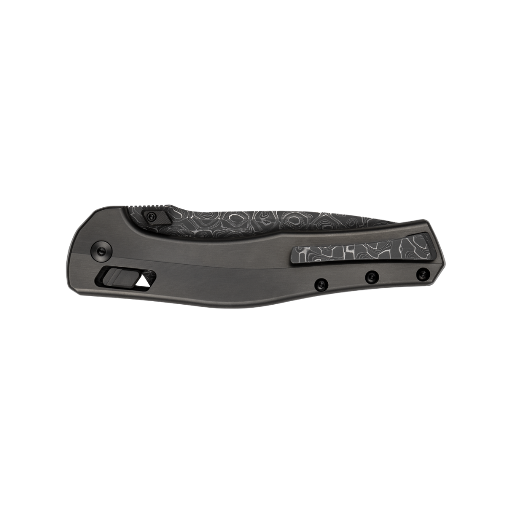 ZT 0020 Limited Edition Vegas Forge Damascus Manual Pocketknife – Titanium Handle, DuraLock - Image 3