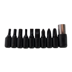 NexTool Replacement Bit Kit – 9 Interchangeable Bits with Locking Screwdriver