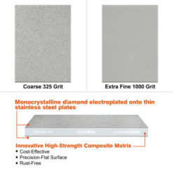 Alternative view of SHARPAL 168H 8" x 3" Dual-Grit Diamond Sharpening Stone with Angle Guide